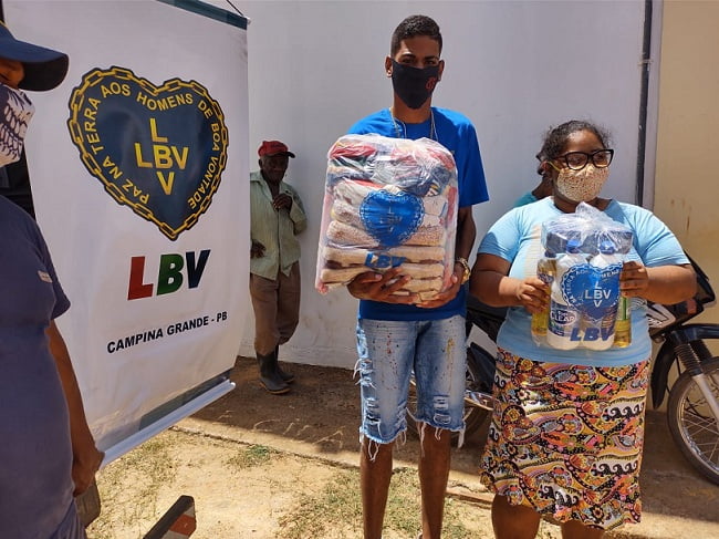 LBV promove campanha em prol de famílias vulneráveis na PB no enfrentamento a fome