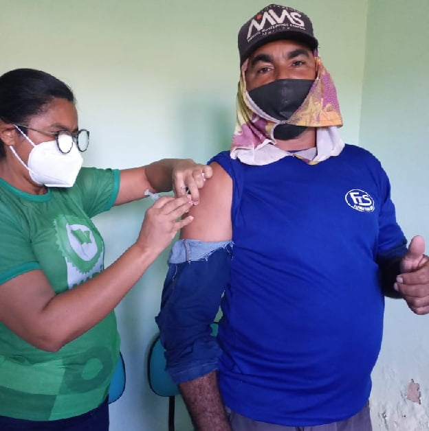 Covid-19: Moradores de comunidades rurais de Mari são imunizados com a vacina da Janssen